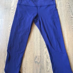 Lululemon Crops. Navy Blue. Size 8.
